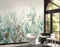 Mural akwarelowe liście Casadeco WDWS 89117712 L Nature Sauvage WonderWalls