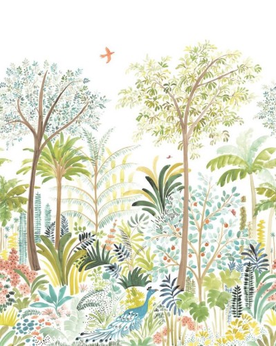 Mural dżungla Casadeco WDWS 89187405 S Funky Tropic WonderWalls