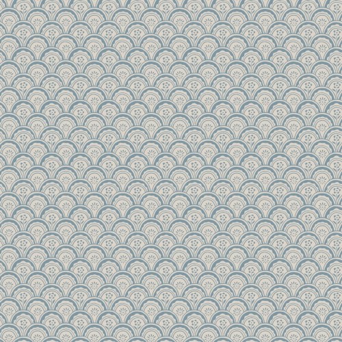 Tapeta łuki i kwiaty Sandberg S10235 Beata Misty Blue Le Village