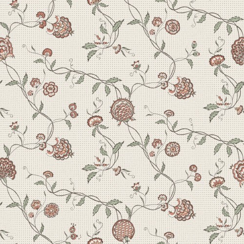 Tapeta roślinne pnącza Sandberg S10266 Adelaide Terracotta Le Village