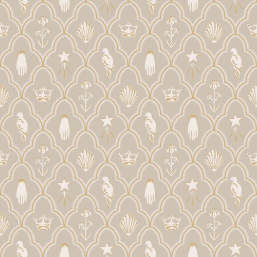 Tapeta kratownica Sandberg S10271 Turtledove Barn Grey Le Village