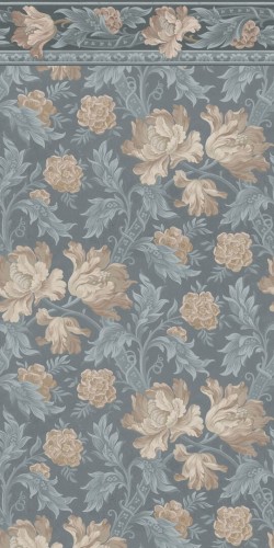 Fototapeta kwiaty vintage Sandberg S10278 Esther Misty Blue Le Village