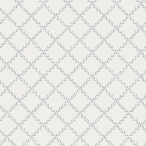 Tapeta roślinny trejaż Sandberg S10303 Trellis Misty Blue Essentials