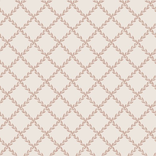 Tapeta roślinny trejaż Sandberg S10305 Trellis Terracotta Essentials