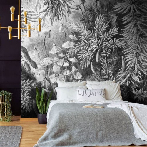 Fototapeta baśniowy las WallArt Fairytale B&W