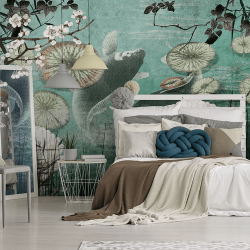 Fototapeta karpie koi WallArt Hanami