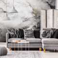 Fototapeta artystyczne jezioro WallArt Lago Beige and Grey