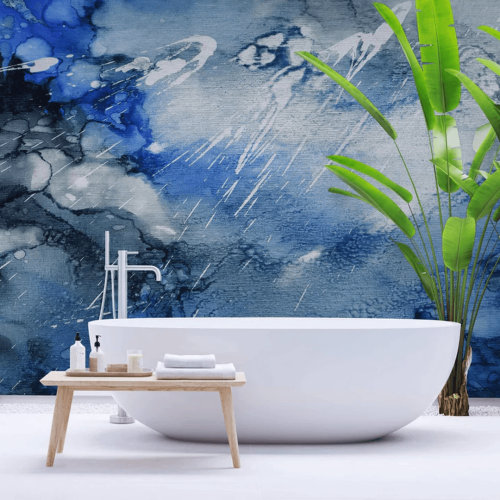 Fototapeta artystyczne jezioro WallArt Lago Blue