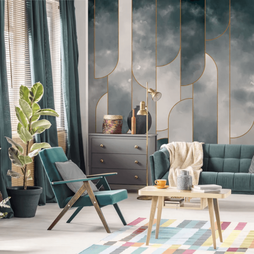 Fototapeta geometryczna w stylu loft WallArt Ombre Crossing