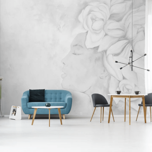 Fototapeta kobieta z kwiatami WallArt Persephone Light