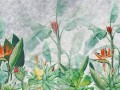 Fototapeta tropikalna roślinność bananowiec WallArt Rainforest Vivid