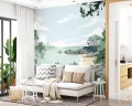 Mural nadmorski krajobraz PaperMint BRETAGNE Aigue Marine 1095 Origins