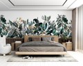 Mural tropikalna roślinność PaperMint CALI FLORAL Dark Green 1033 Origins