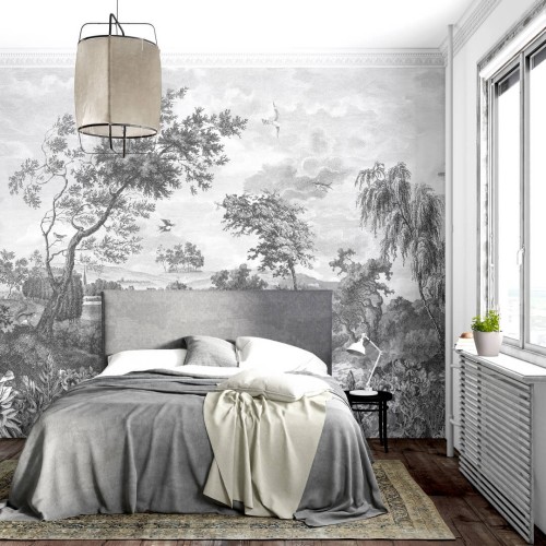 Mural krajobraz natury PaperMint Fontainebleau Grisaillle 926 Origins