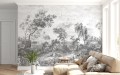 Mural krajobraz natury PaperMint Fontainebleau Grisaillle 926 Origins