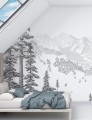 Mural krajobraz gór PaperMint MONTAGNE Hiver 1094 Origins