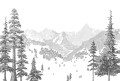 Mural krajobraz gór PaperMint MONTAGNE Hiver 1094 Origins