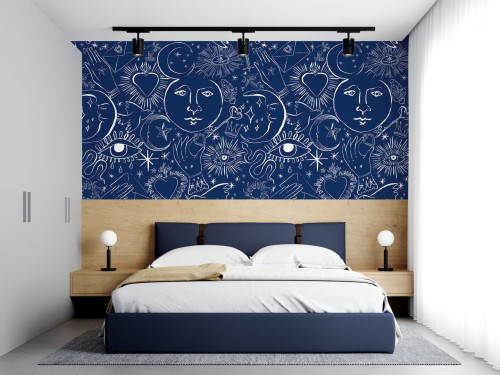 Mural mistyczne wzory PaperMint MYSTIC Fond Lazuli 1027 Origins