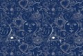 Mural mistyczne wzory PaperMint MYSTIC Fond Lazuli 1027 Origins