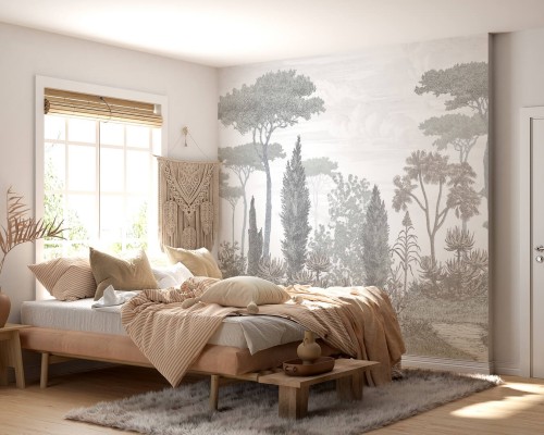 Mural drzewa PaperMint PINEDE Brushwood Grey 1099 Origins