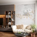 Mural chmury i jaskółki PaperMint SWALLOW CLOUD Ambre Royale 851 Origins