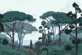 Mural krajobraz Toskanii PaperMint TOSCANE Vert 630 Origins