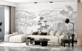 Mural krajobraz Toskanii PaperMint TOSCANE LINE Encre de Chine 922 Origins