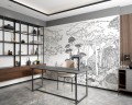 Mural krajobraz Toskanii PaperMint TOSCANE LINE Encre de Chine 922 Origins