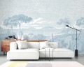 Mural nadmorski krajobraz PaperMint BORD DE MER Bleu Pastel R005 Les Essentiels