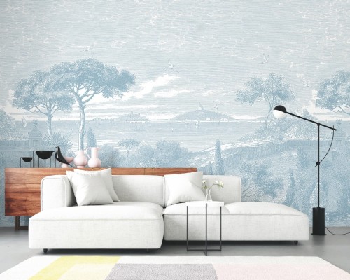 Mural nadmorski krajobraz PaperMint BORD DE MER Bleu Pastel R005 Les Essentiels