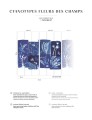 Mural zielnik kwiatów polnych PaperMint CYANOTYPES FLEURS DES CHAMPS Bleu Denim R015 Les Essentiels