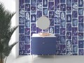 Mural zielnik PaperMint EMPREINTES VEGETALES Bleu Roi R013 Les Essentiels