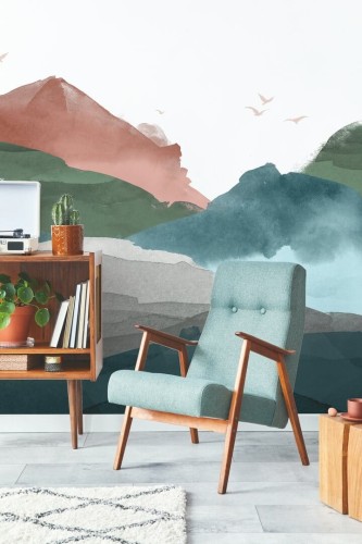 Mural artystyczne wzgórza PaperMint HILLS Earth Tones R026 Les Essentiels