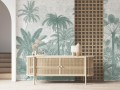 Mural egzotyczny krajobraz PaperMint PALMERAIE Fern Green R035 Les Essentiels