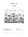Mural egzotyczny krajobraz PaperMint PALMERAIE Greyness R033 Les Essentiels