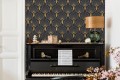 Tapeta art-deco Papermint 1925 Gris Antracite 122 Classics