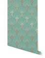 Tapeta art-deco Papermint 1925 Vert Clair Dore 563 Classics