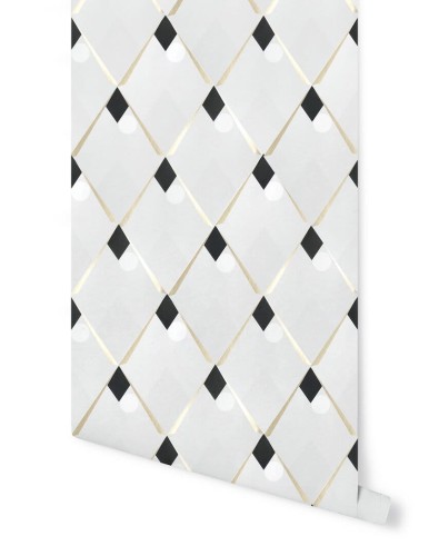 Tapeta romby Papermint ARELQUIN Cendre Dore 1064 Classics