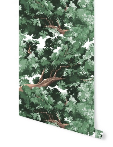 Tapeta korona drzewa Papermint BUSHU Vert Sencha 1063 Classics