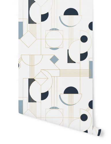 Tapeta geometryczna Papermint DAISY Bleu Dore 251 Classics