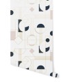 Tapeta geometryczna Papermint DAISY Rose Dore 313 Classics