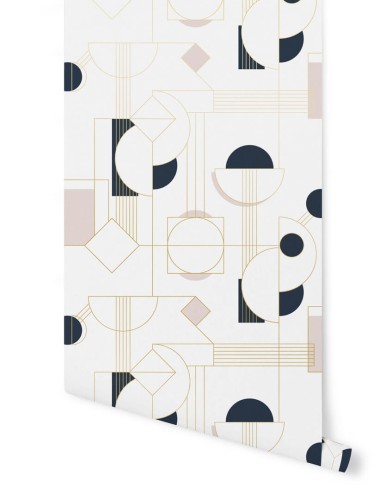 Tapeta geometryczna Papermint DAISY Rose Dore 313 Classics