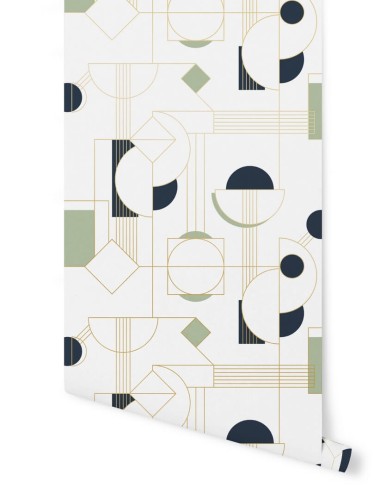 Tapeta geometryczna Papermint DAISY Vert Dore 314 Classics