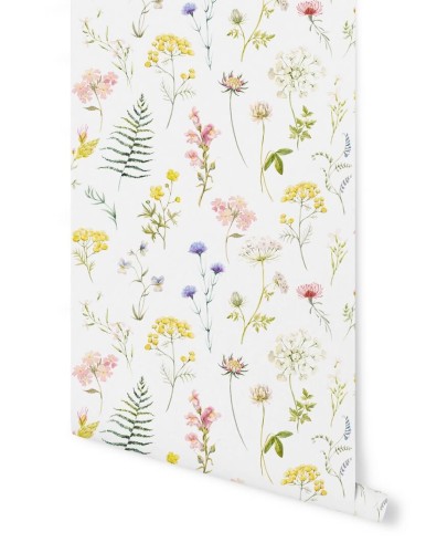 Tapeta łąka Papermint HERBIER Blanc 925 Classics