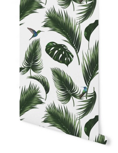 Tapeta egzotyczna Papermint JUNGLE Blanc Craie 310 Classics