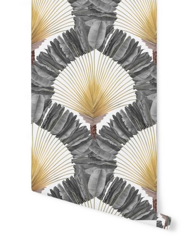 Tapeta palmowe liście Papermint RAVINALA Argent 836 Classics