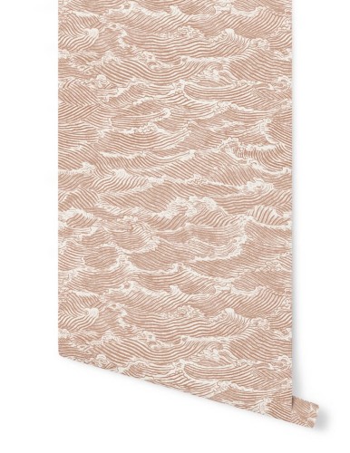 Tapeta wzburzone fale Papermint WAVES Corail 942 Classics