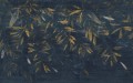 Fototapeta liście Tecnografica 80686-1 CLAIRE DE LUNE BLUE Metal