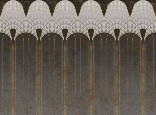 Fototapeta łuki art-deco Tecnografica 82784-2 LEXINGTON BLACK Metal