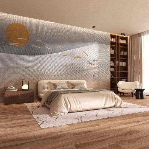 Fototapeta krajobraz wschodu słońca Tecnografica 82966-1 HINODE ECLIPSE Metal